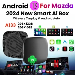 Carplay Ai Box Wireless CarPlay Android auto Tv Box For Youtube Netflix For Mazda CX‑5 CX‑8 MX‑5 CX‑3 CX30 MX‑30 CX‑50 CX‑60