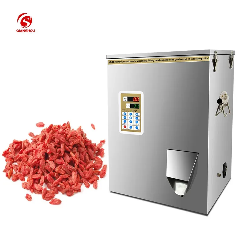 

Hot Sale Round Biscuit Seed Peanut Desktop Powder Packaging Filling Machine