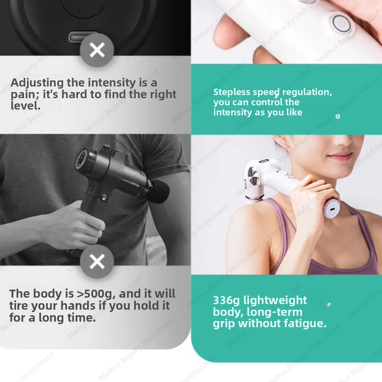 Fascia Gun Foldable Muscle Relaxation Ultra Mini Professional Massager Women's Small Neck Apparatus