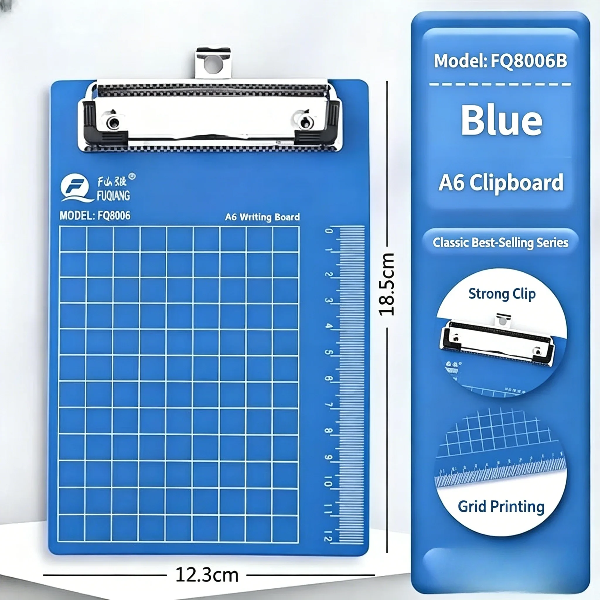 

Пластиковый планшет для письма формата А6 со шкалой, подвесной зажим для медицинских рецептов, держатель для меню, счетов и документов