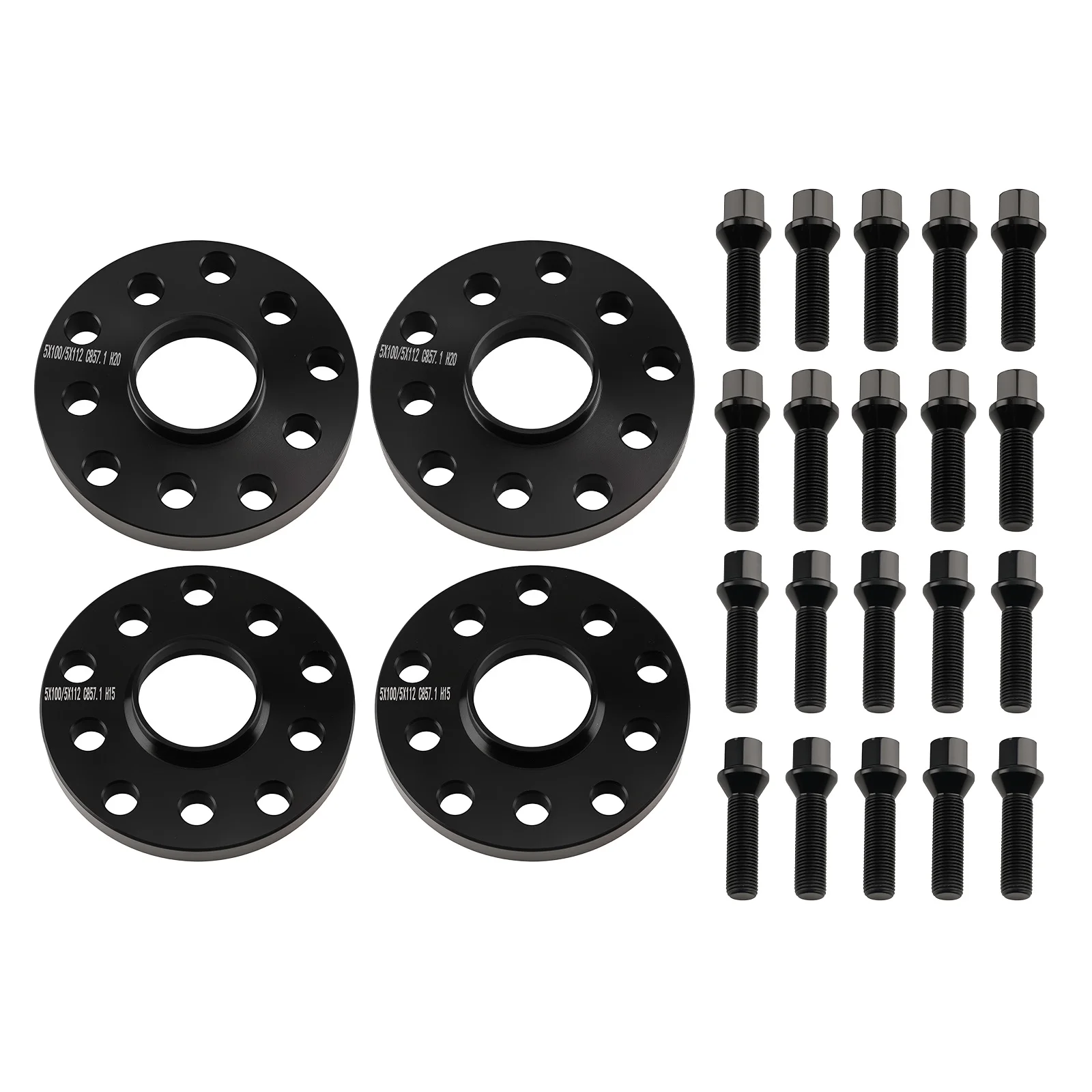 

Комплект из 2 проставок для колес 15 мм для Mercedes-Benz A180 13-16, 5x112 мм, ЦО 66.56 мм