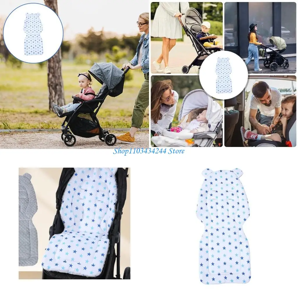 

Breathable Baby Strollers Cushion Pram Cart Pad Soft Comfortable Infant Carseat Insert for Comfort Travel Daily