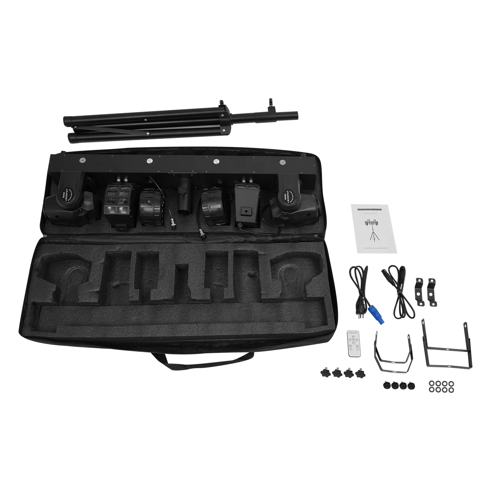 المحمولة أزعج بار ضوء Dj 30 واط بقعة تتحرك رئيس 5 واط الاسمية 10 واط RGBW فراشة ستروب 4in1 حامل Dj ديسكو تأثير المرحلة الإضاءة #6