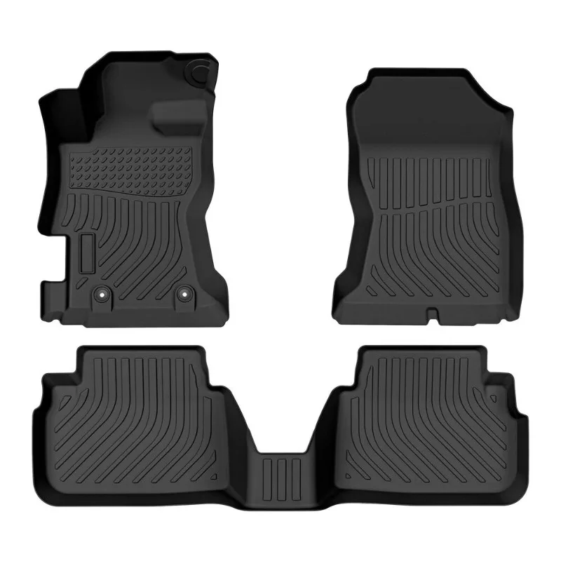 Car Floor Mats for 2017-2023 Subaru Impreza Black All-Weather TPE Rubber Liner United States