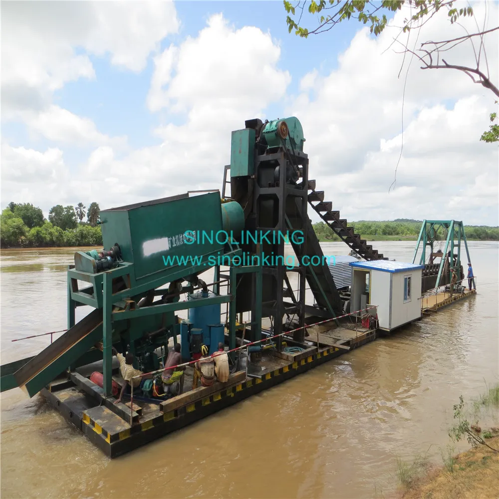 ГОРЯЧАЯ ПРОДАЖА Gold Dredger Machine Alluvial Gold Mining ведро Dredge