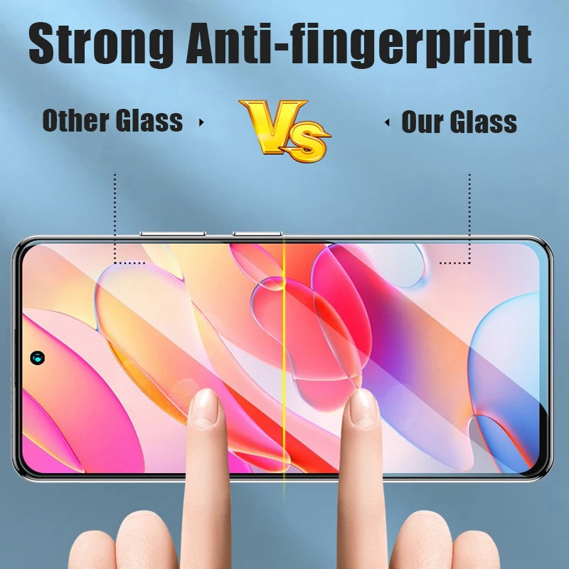 3Pcs Protective Glass For Xiaomi Redmi Note 8 9 10 Pro 8T 9S 9T 10S Screen Protector For Redmi Note 13 12 11 Pro 5G 11S glass