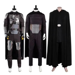 Adult Male Din Cos Djarin Cosplay Halloween Carnival Fantasy Costume Suit Space Battle Men Battle Armor Cloak Clothing Outfit