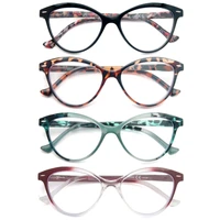MODFANS, gafas de lectura tipo ojo de gato para mujer, bisagra de resorte, gafas ligeras para lectores de presbicia con dioptrías +0,5 a +4,0
