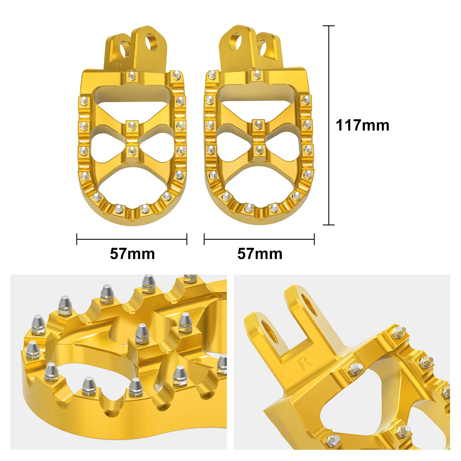 For Suzuki DRZ400S DRZ400SM DRZ DR-Z 400S 400SM Z400S Z400SM 2000- 2024 2023 NICECNC Foot Rests Footrest Footpegs Pegs Pedals