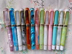 All Color Kaigelu 316 Smooth Acrylic Fountain Pen EF/F Nib Beautiful Marble Amber Pattern Ink Pen Writing Gift Office Business