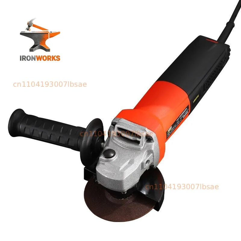 Industrial Grade Never Burn Machine 100mm Brushless Angle Grinder 220V AC Plug-in Polishing Machine Handheld Cutting Machine
