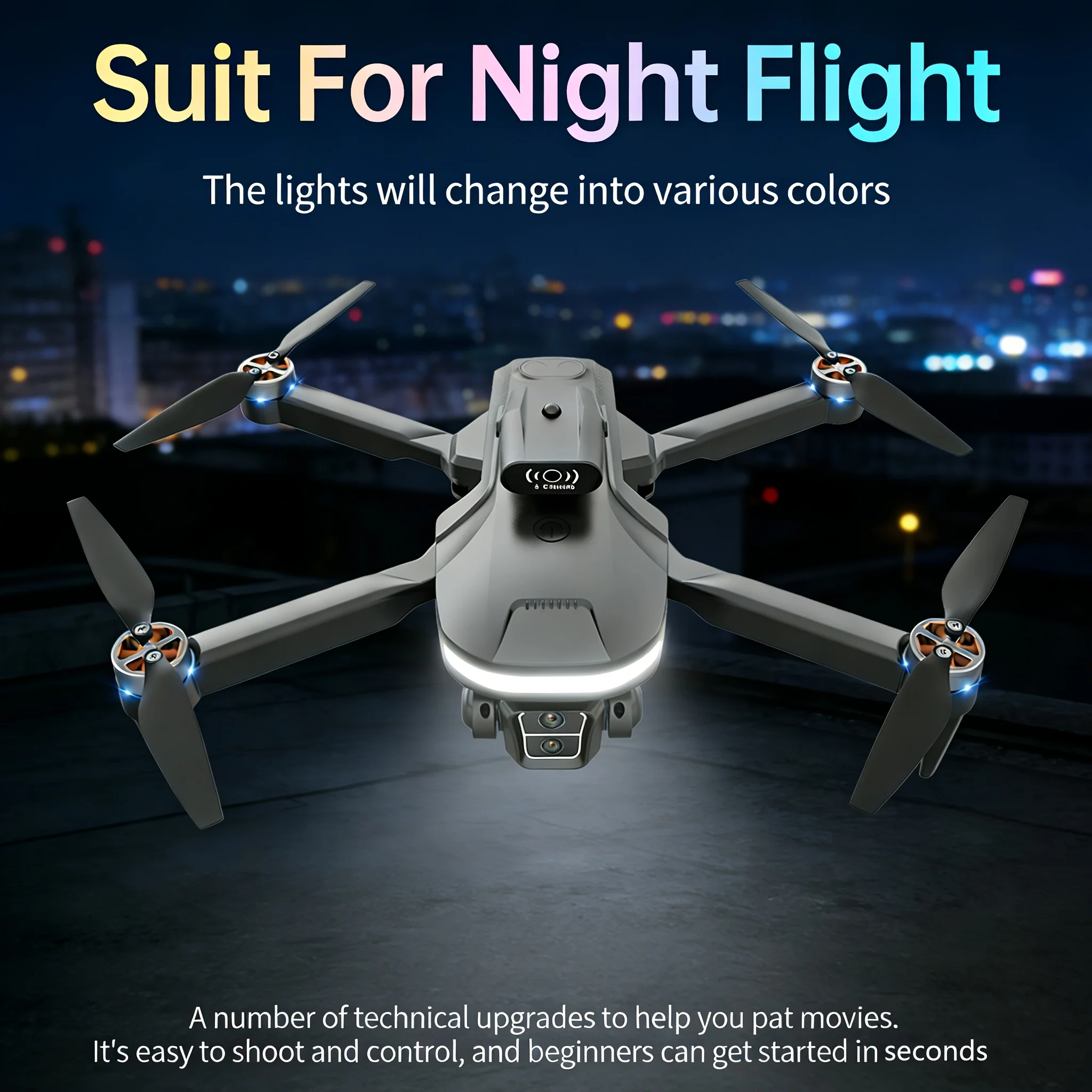 U6 Drone with Brushless Motor, Long Battery Life, Smart Obstacle Avoidance & Screen Remote. Features Real-Time Transmission, Dual-Camera, Gesture Control & 1-Key Return. Perfect for Outdoor Aerial Video, Beginners & Holiday Surprise Gifts. view 2