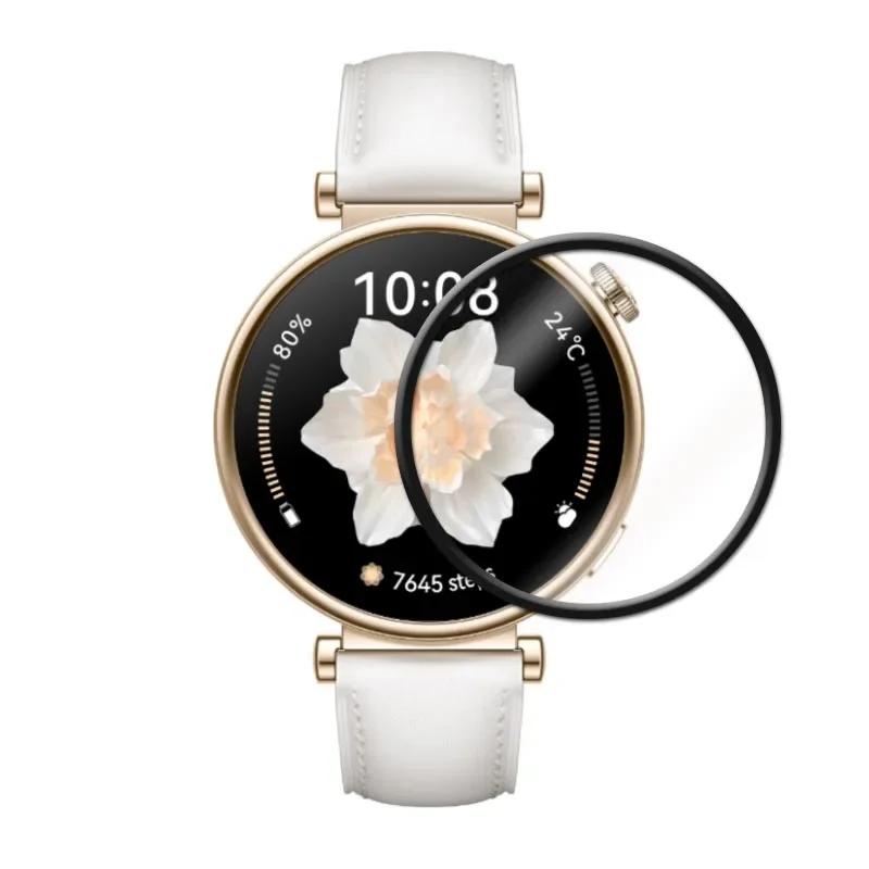 For Huawei Watch GT 5 Pro 41mm 46mm 42mm Ultra Clear Full Cover 3D Curved Plating Soft PMMA Film Screen Protector -Not Glass