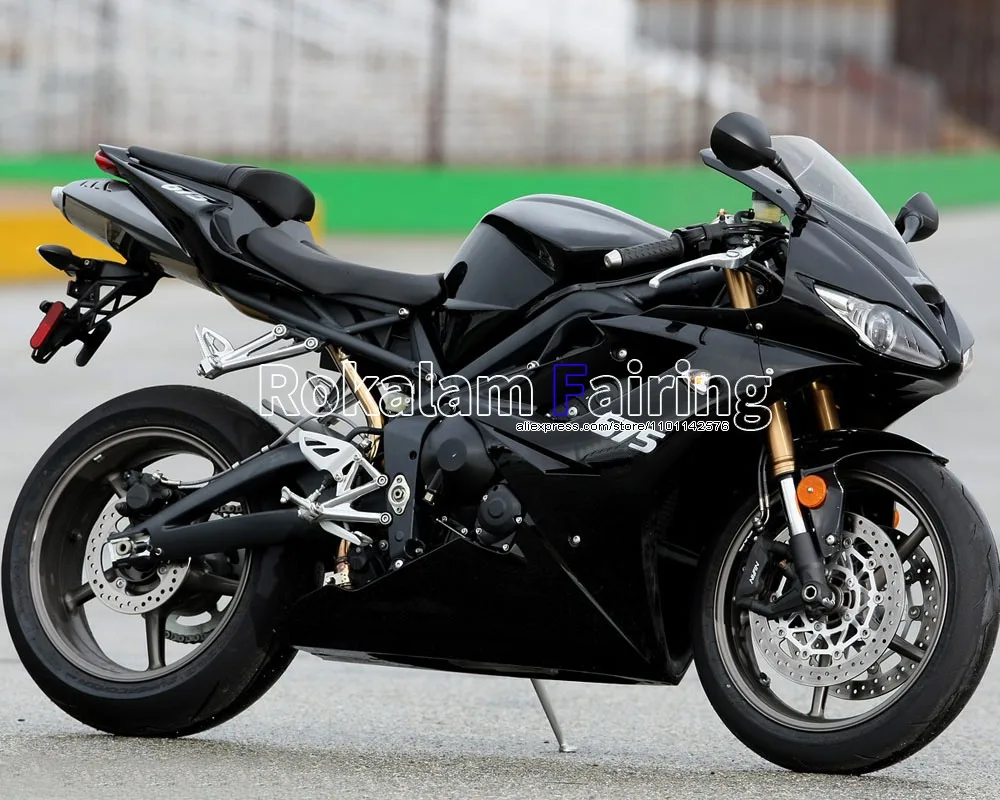 

For Triumph Daytona 675 2009-2012 Daytona675 09-12 Gloss Black Aftermarket Motorcycle Fairing Kit (Injection molding)