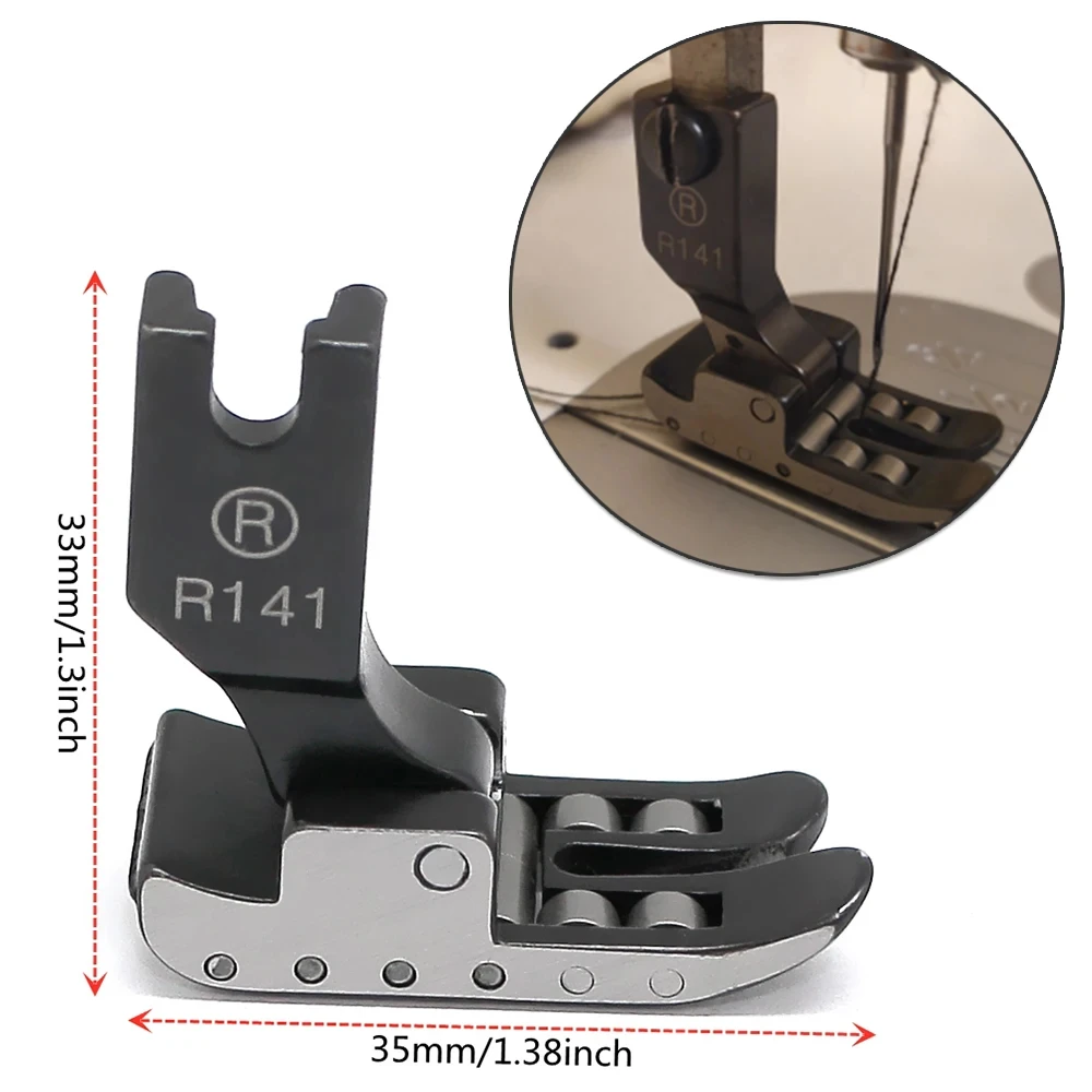 R141/SPK3 stopka dociskowa tkanina powlekana skórą stopka dociskowa do przemysłowych stebnówek akcesoria do maszyn do szycia narzędzia