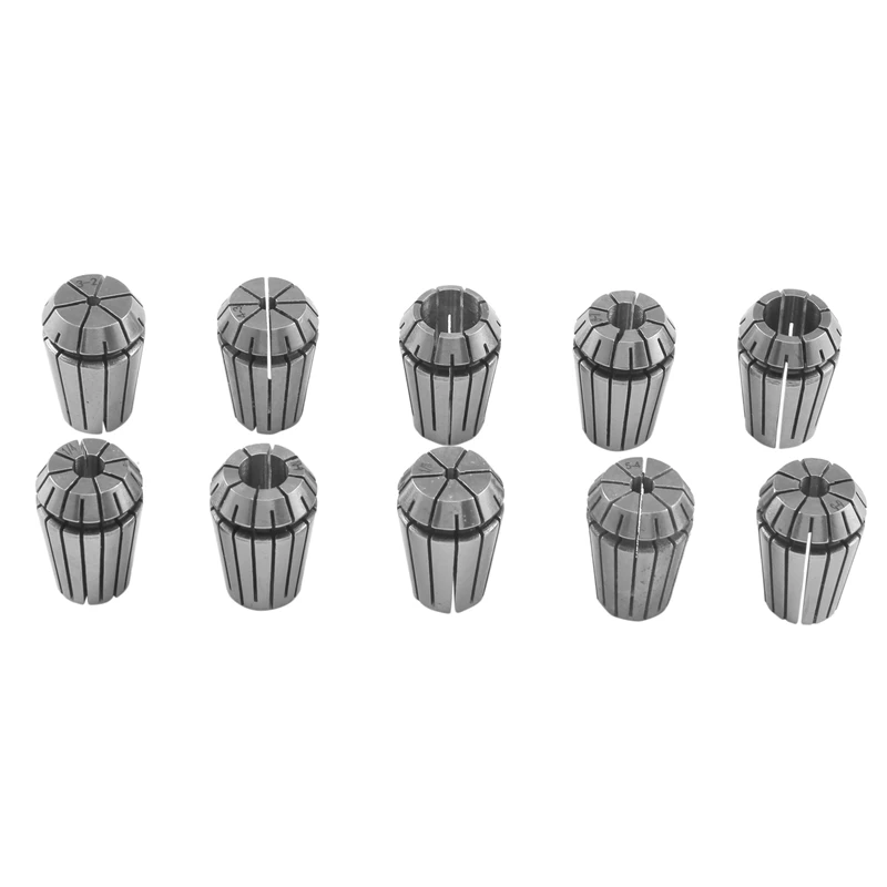 BHBD-10Pcs ER20 Präzisions-Federspannzangen-Set CNC-Fräsdrehmaschine Werkzeug ER20 Federspannzangenfutter