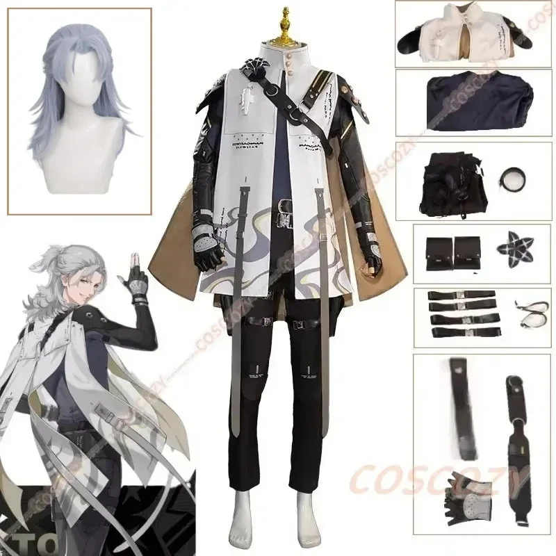 

Cosplay Game Wuthering Wave Aalto Costume Wig Uniforms Christmas Comic Con Role Play Outfits Party Boy Men's Qiushui Game Suits
