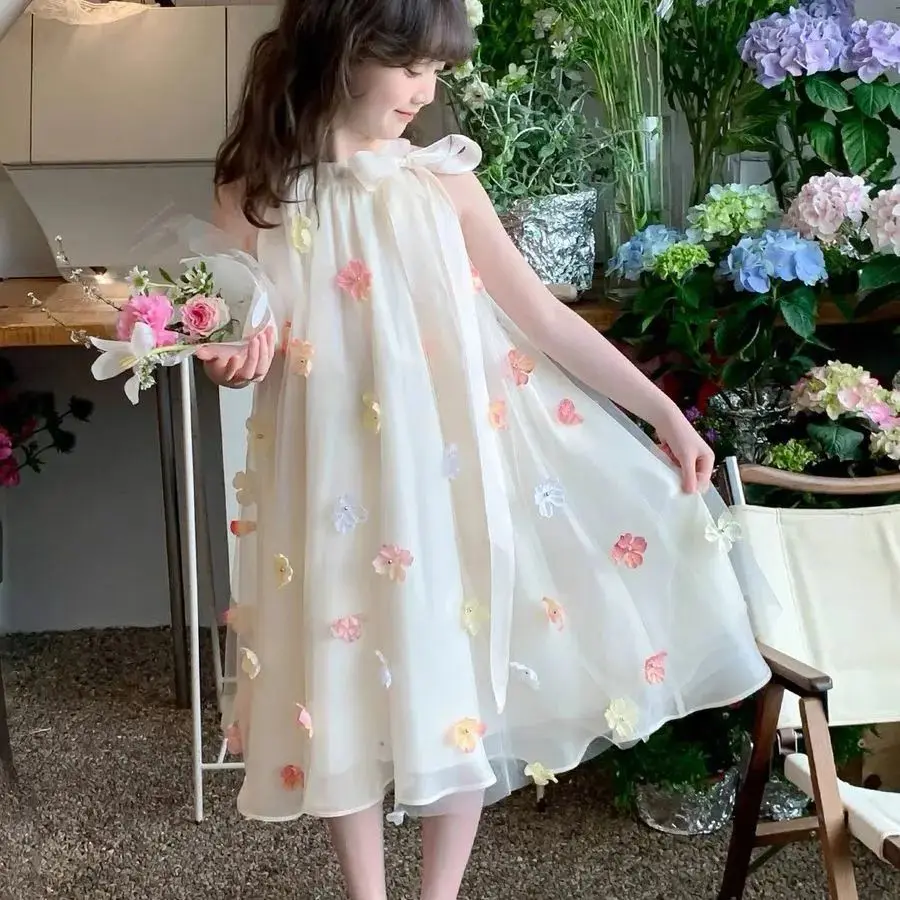 Summer Mesh Vest Dress for Kids Princess Girl Dresses Korean Reviews Many Girls  Clothes From 5 6 Years Women's 11 12 Old 8 10 14 - AliExpress