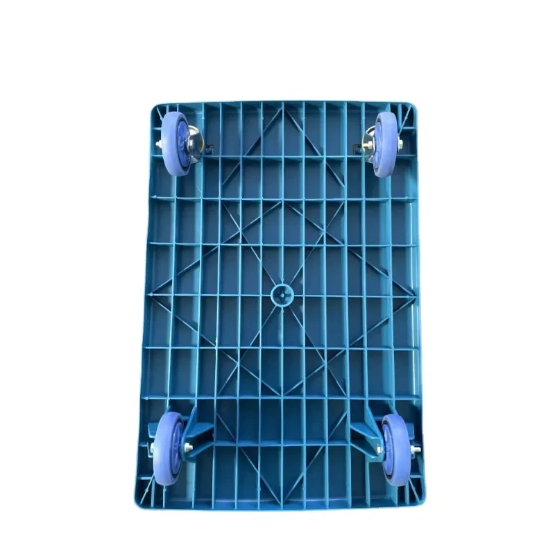 عربة محمولة قابلة للطي عجلات صامتة التعامل مع عربة البضائع شاحنة مسطحة صامتة