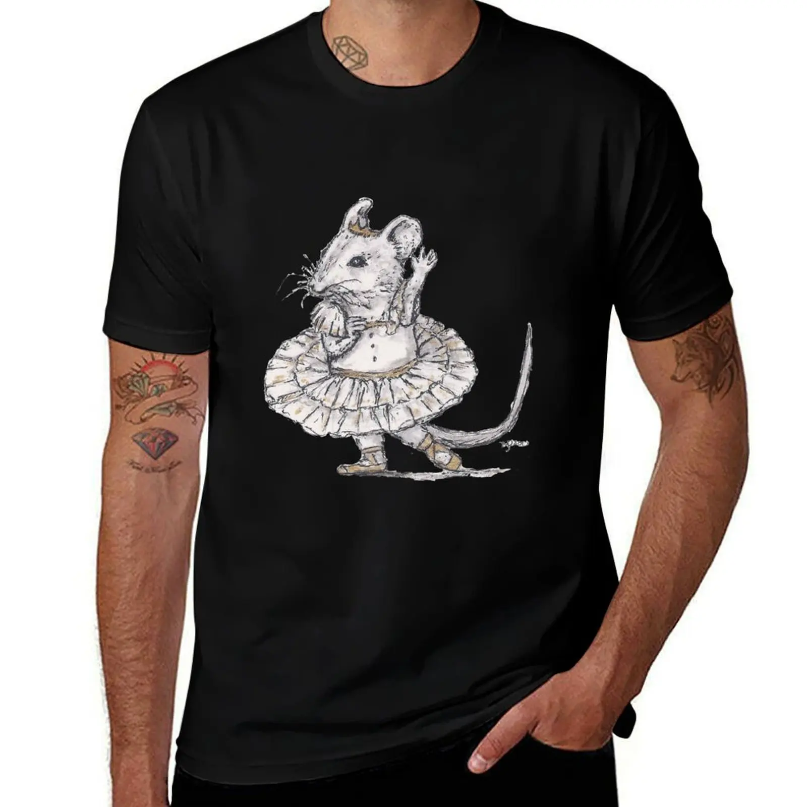 Tiny Dancer - Ballet Field Mouse T-Shirt Plus Size Non-Shrink T-Shirt