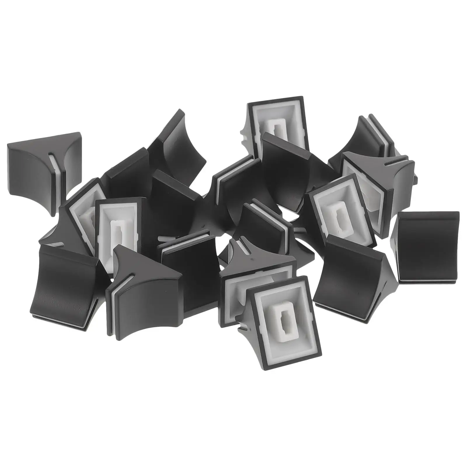 20pcs Push Keycap Straight Slide Potentiometer Knobs Plastic Mixer Caps Replacement DJ Audio Accessories