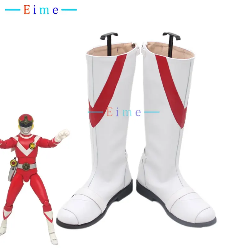 

Taiyo Sentai Sun Vulcan обувь для косплея обувь из искусственной кожи Хэллоуин карнавальные ботинки реквизит для косплея на заказ