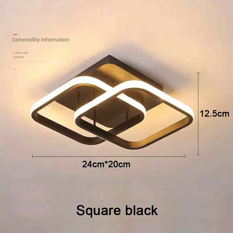 Moderne LED-plafondverlichting Ganglicht Huisverlichting Led Opbouw voor Slaapkamer Woonkamer Ganglicht 3-kleuren