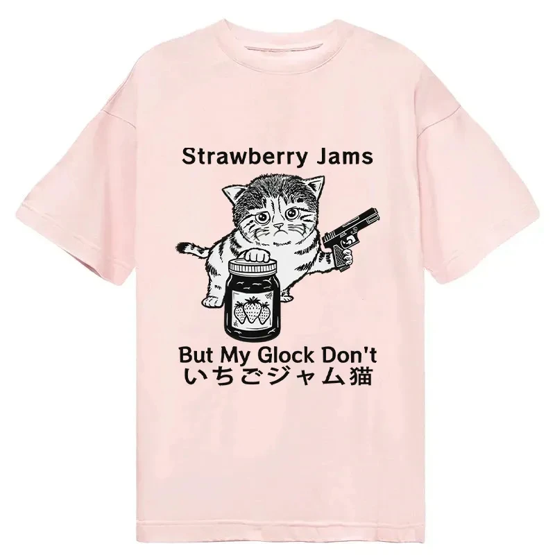 夏新作 Tokyocanvas Life Is Soup I Am Fork クラシック グラフィック プリント コットン カジュアル クルーネック レディース コットン クールで通気性のあるトップス