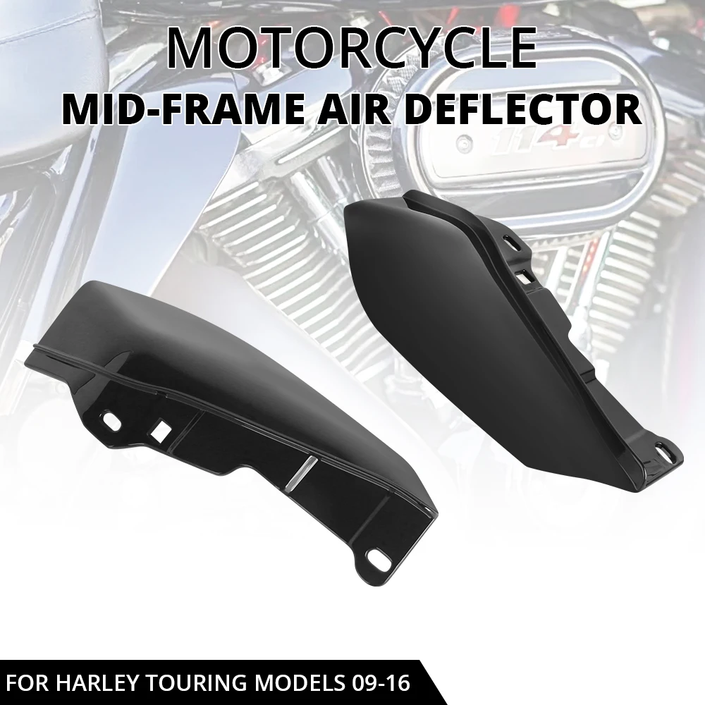 

Motorcycle Mid-Frame Air Deflector Cover Heat Shield For Harley Touring Electra Street Glide CVO Ultra Road King 2009-2016