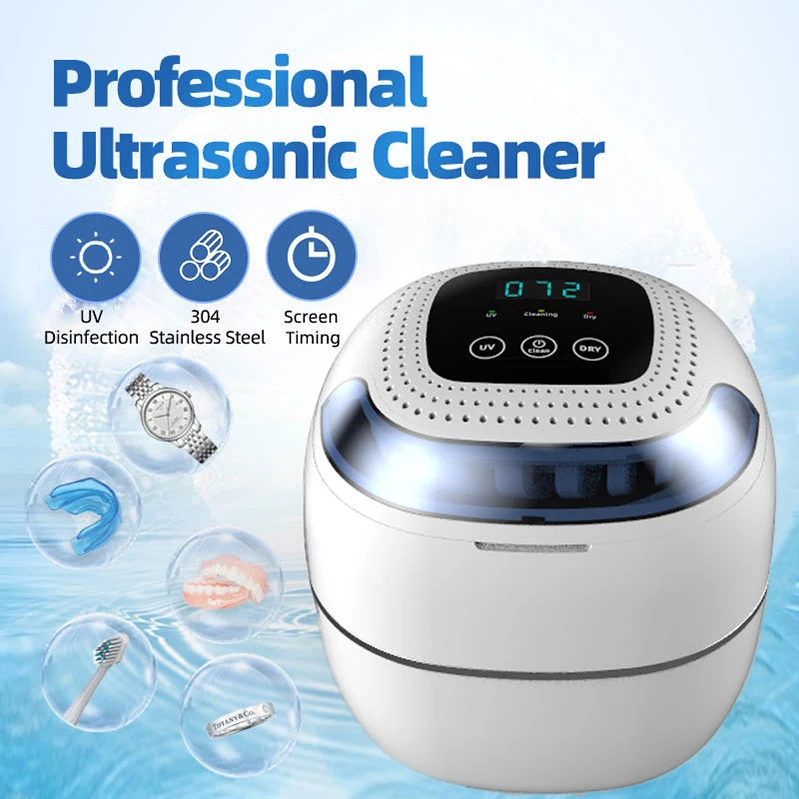 Stainless  Household Dental Pod Ultrasonic Cleaner for Dental Appliances OEM Dental Ultrasonic Cleaning Machine with 180ml