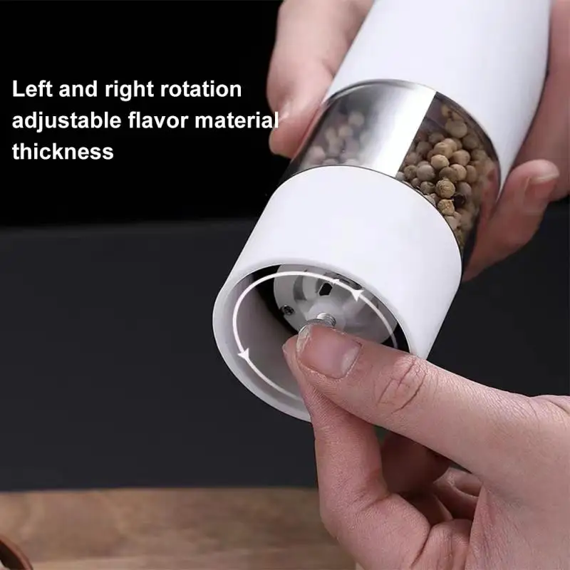 Electric Automatic Mill Pepper And Salt Grinder With LED Light Adjustable Coarseness Spice Grinder Kitchen Cooking Tool