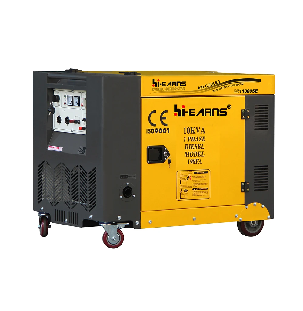 Hi-earns 8kw 10kva engine DG11000SE silent die·sel generator price