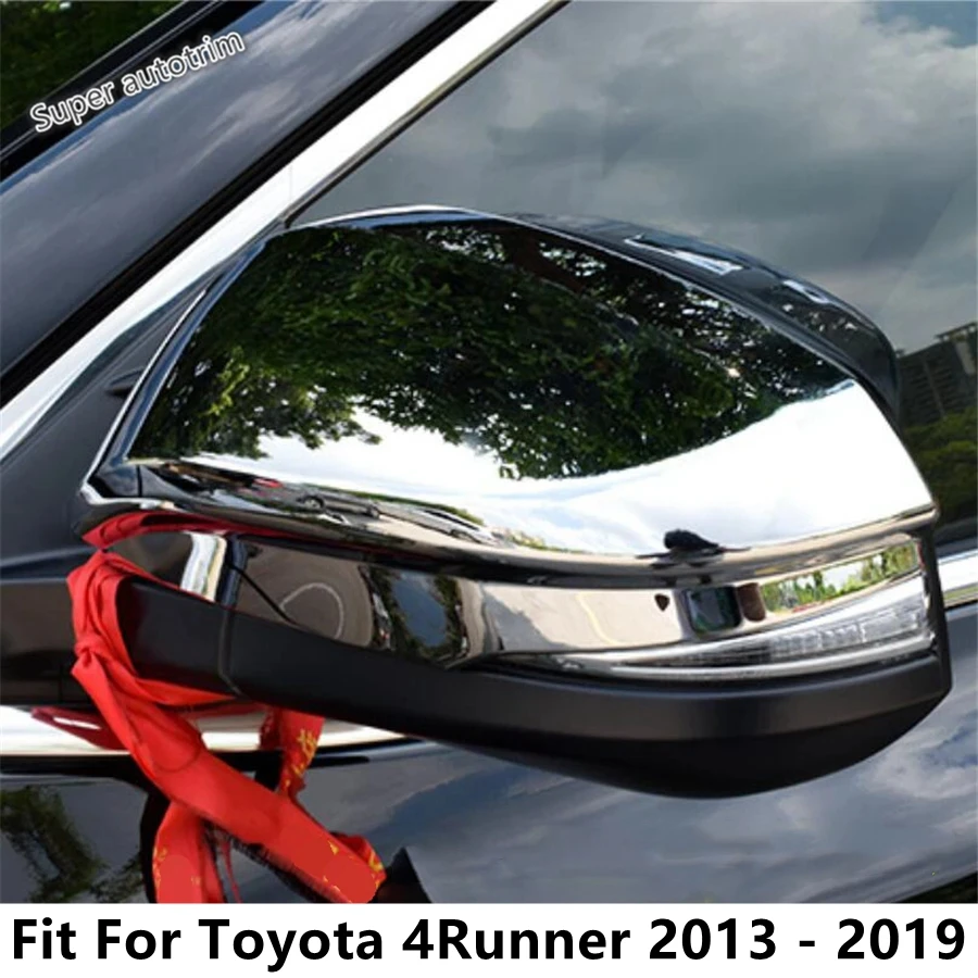 

Car Rearview Mirror Cap Shell Protection Decor Cover Trim For Toyota 4Runner 2013 - 2019 ABS Chrome / Carbon Fiber Accessories