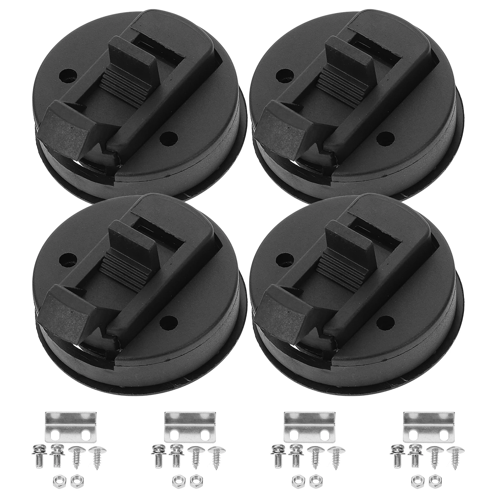 

4pcs Marine Locking Handle Flush Pull For Rv Cabinet Abs Durable Hardware Marine Lock Boat Slam Latch Flush Hatch Latch Boat
