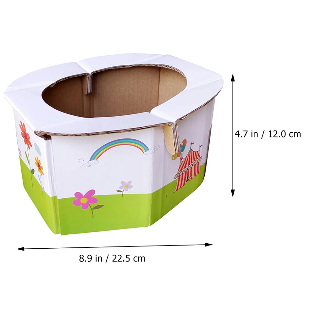 Portable Baby Paper Travel Toilet Folding Toilet for Baby Convenient and Compact Foldable Potty Seat for Car Travel