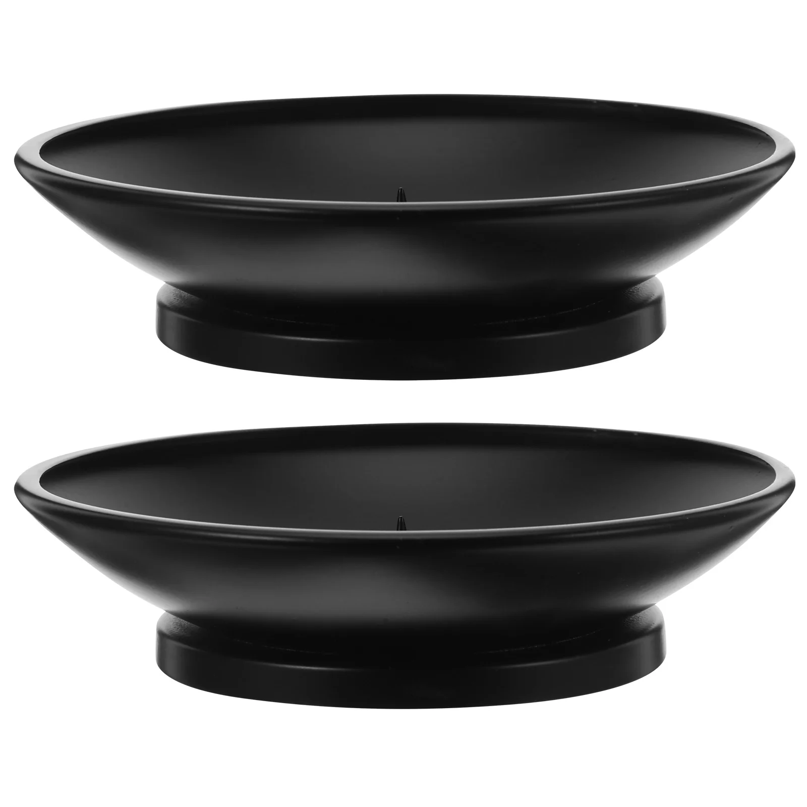 

Vintage Holder Black Iron Plate 5 Inch Pillar Stand For Led Wax Candles Decorative Dinner Wedding Centerpiece Rustic