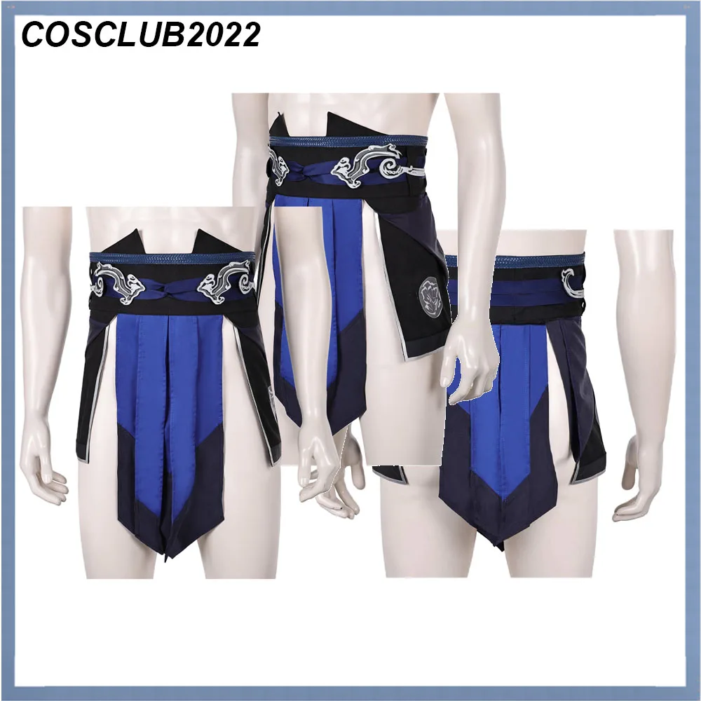 Sub-Zero Cintura Cosplay Cintura Gioco Cinture maschili Carnevale di Halloween Mortal Cosplay Kombat Gioco di ruolo Fantasia Accessori per costumi