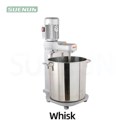 Commercial Egg Beater Dual Axis Desktop Mixer Electric Egg Beater Flour Mixer Batter Large Capacity Mixing Bucket