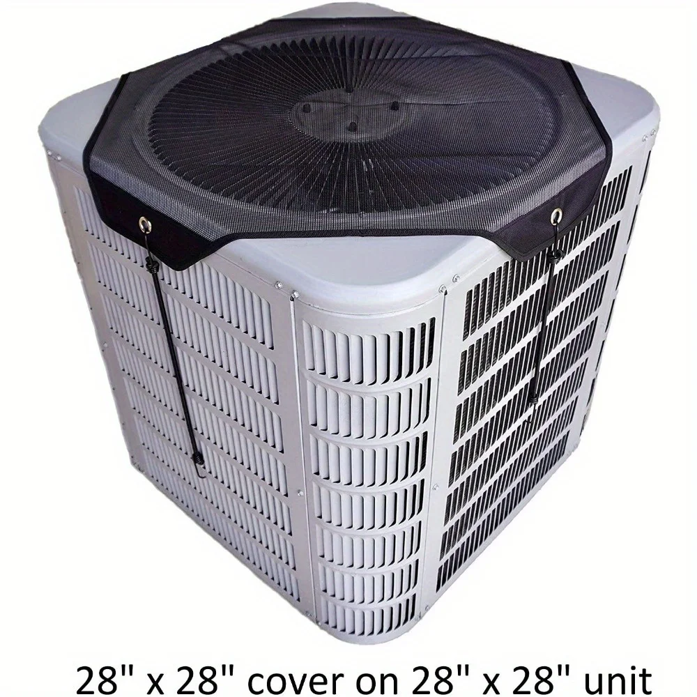 Central Air Conditioner Cover for Outside Units 28 x 28 - Top Universal Outdoor AC Cover Defender (Mesh, 28