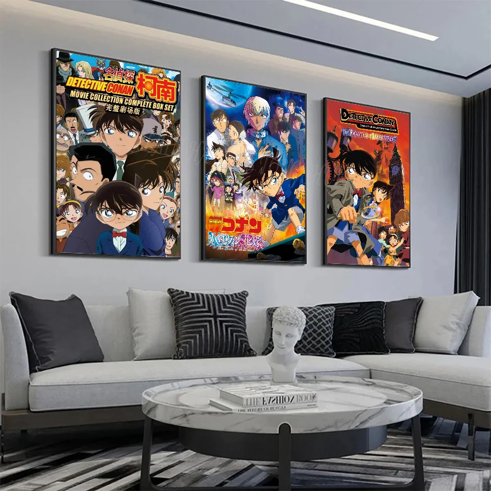 Detektiv Conan Anime Poster Papier Druck Home Wohnzimmer Schlafzimmer Eingang Bar Cafe Kunst Malerei