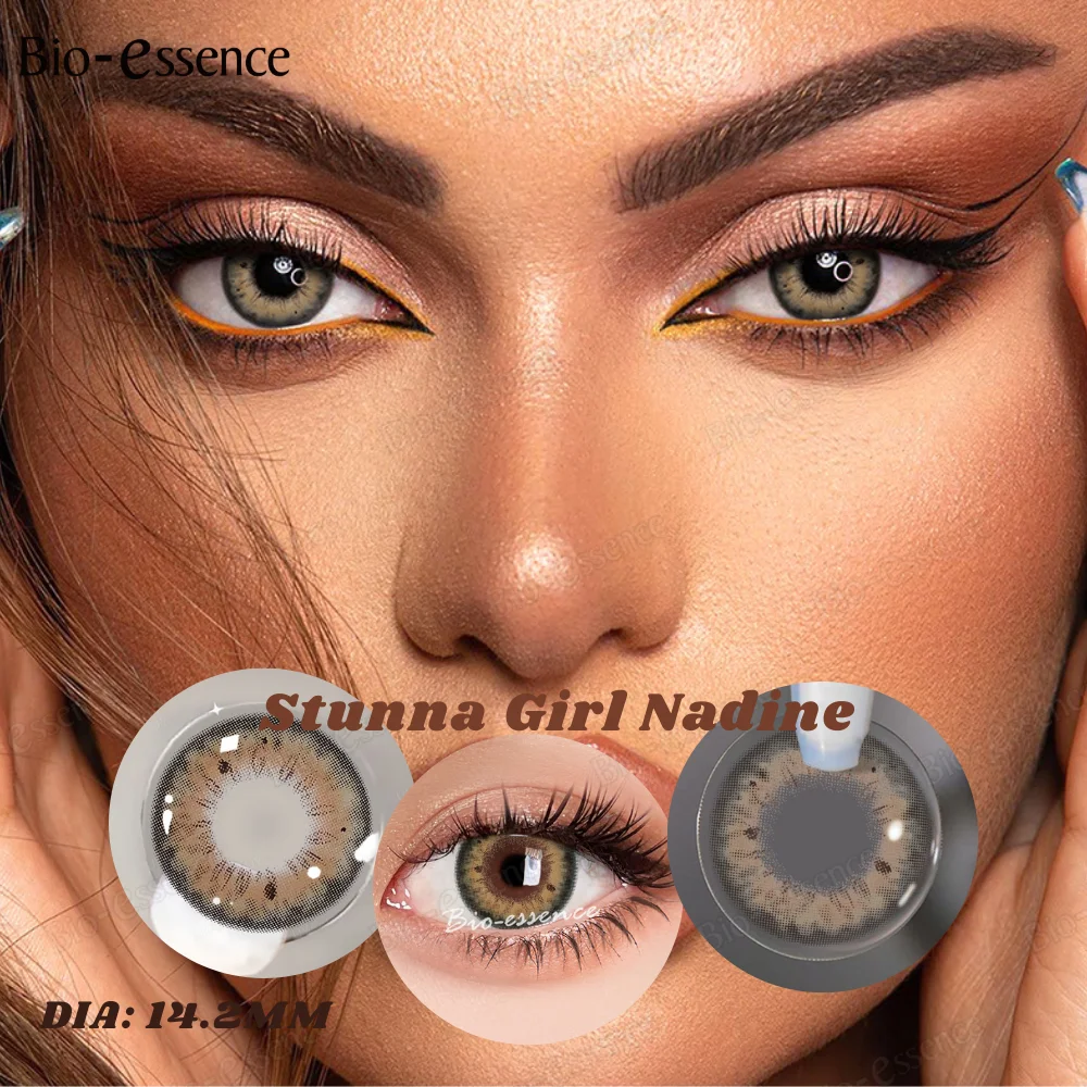 Bio-essence Colorcon Korean Lenses Colored Contact Lenses 1 Pair Lenses Brown Lenses Natural Eye Lenses Gray Lense