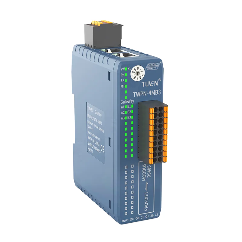 Profinet to Modbus 485 RTU Gateway 12 Channel Synchronous Acquisition Speed Fast, No Programming Required