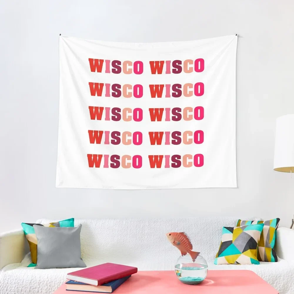 

Wisco Wisco Wisco! Tapestry Home Decor Aesthetic Wall Deco Decoration Home Room Decorations Aesthetic Tapestry