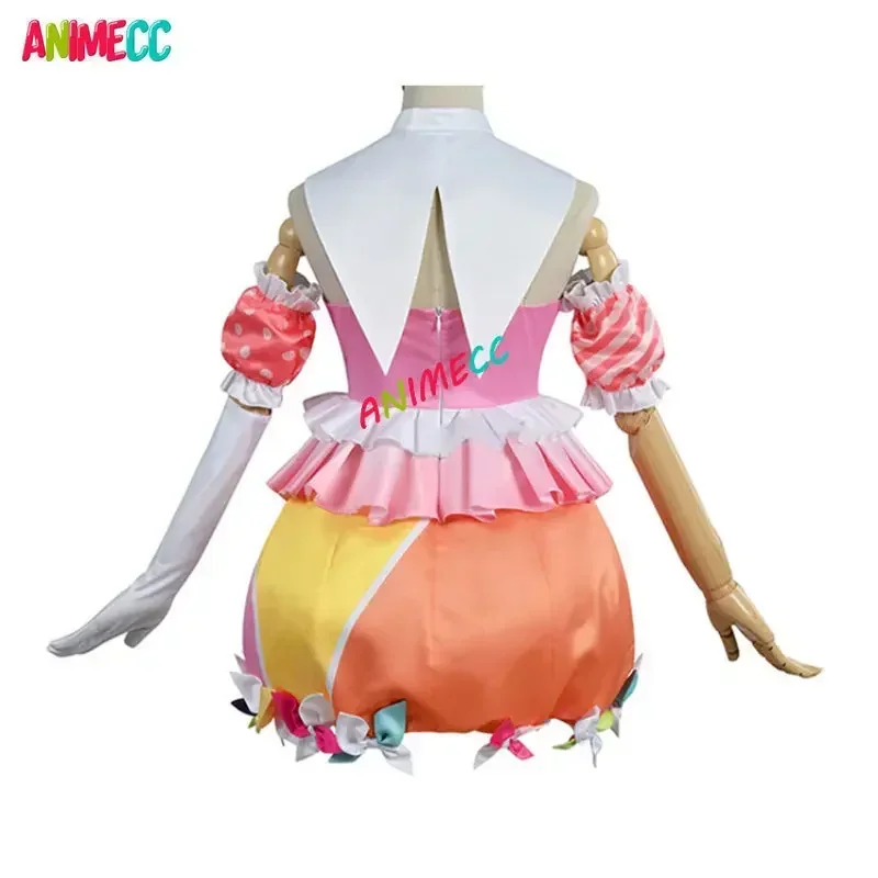 ANIMECC in Stock S-3XL Ootori Emu Cosplay Costume Wig Anime Kawali Pink Dress Halloween Christmas Carnival Costume for Women