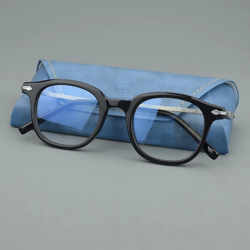 2025 안경 티타늄 아이웨어 레트로 안경테 남성 T80851 레트로 안경 독서 아세테이트 안경테 여성 고글