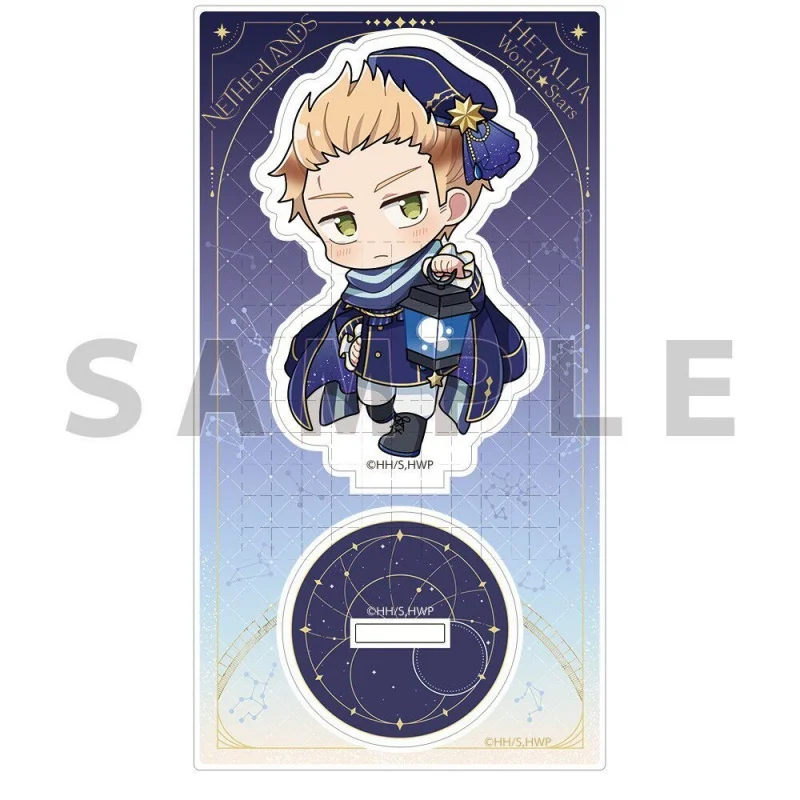 Hetalia The Soul of The Curtain Ver. Acg Stand Starry Sky Alfred F. Jones Acrylic Stand Francis Bonnefeuille Keychain Toys 10cm