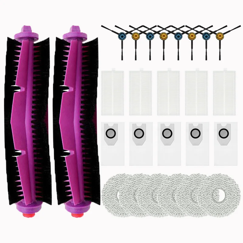 For Midea V12 Vacuum Cleaner, Including Side Brushes, Filters, Cleaning Rags, Dust Bags and Main Brushes for the Sweeping Robot. 6