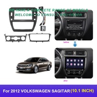 Android Car Radio Fascias For 2012 VOLKSWAGEN SAGITAR 10.1Inch Stereo Player 2DIN Head Unit Dash Frame Panel Installation Trim