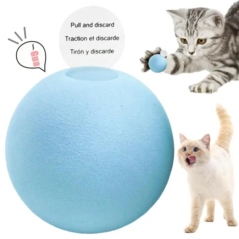 Smart Cat Toys Ball Interactive Cat Toy Automatic Rolling Ball Cat Toys For Cats Training Self-moving Kitten Toy Pet Accessories