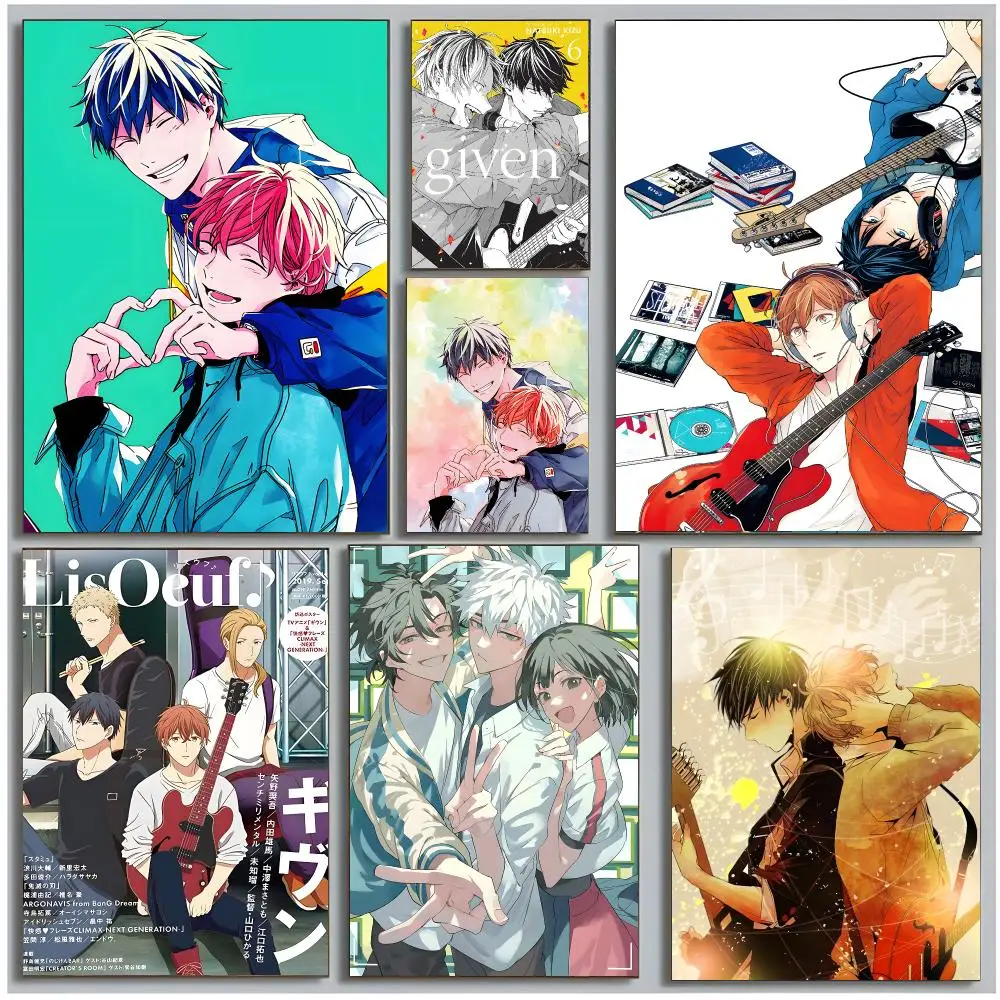 Heartwarming BL Manga G-Given Poster Modern Wall Art Bedroom Living Room Print Unframed